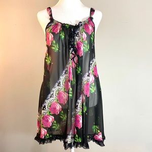 Betsey Johnson Roses Chemise